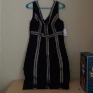 Beautiful black n tan dress